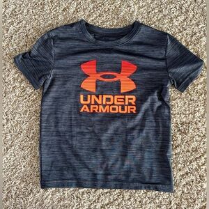 Under Armour Boys’ Charcoal and Orange T-Shirt